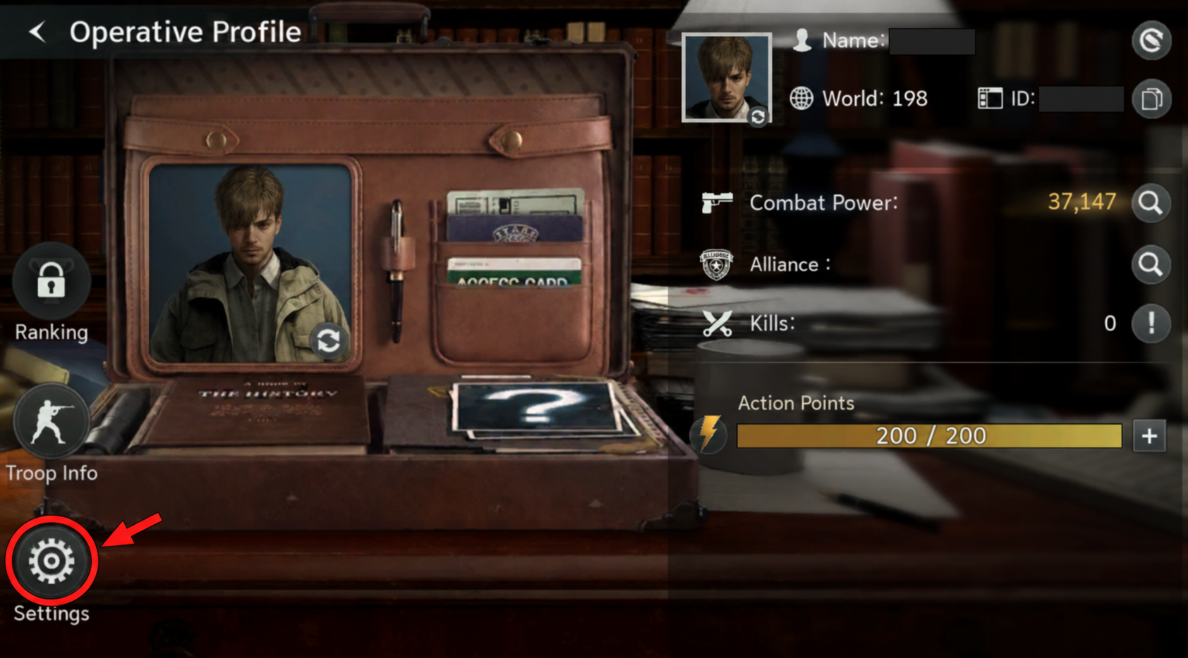 Open your Operative Profile